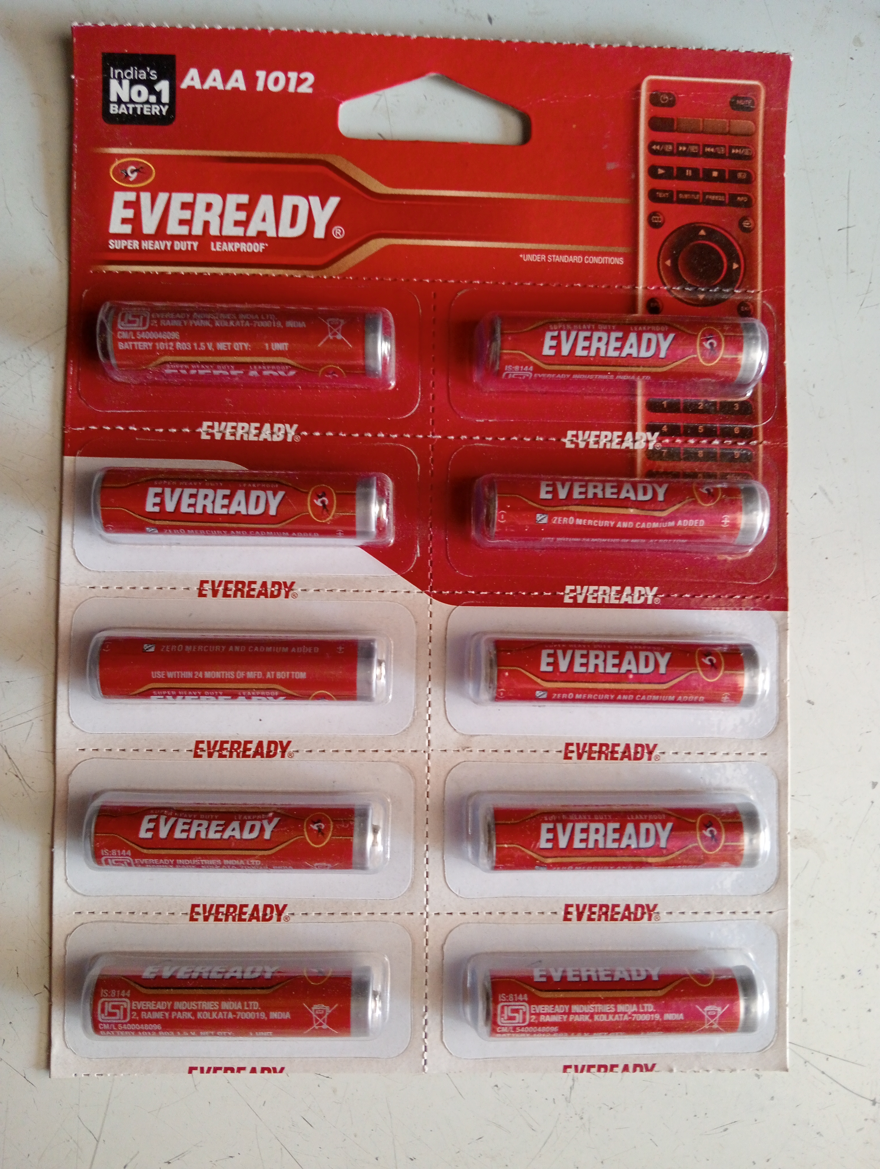 Eveready AAA battery 